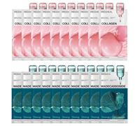 Mediheal - Collagen Essential Mask - 10pcs + Madecassoside Essential Mask - 10pcs Set