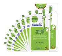 Mediheal Teatree Care Solution Essential Mask EX. 10 Maschere - Pacchetto maschera lenitiva per la pelle e controllo del sebo per pelli grasse sensibili, la maschera in tessuto n. 1 in Corea