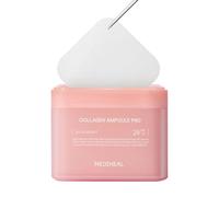 MEDIHEAL Pad Collagene Ampoule - Dischetti di Cotone Quadrati per Tonico Viso con Collagene e Ceramide - Rassodante e Ripristina Elasticità - Riduce Rughe e Linee - Vegano, 100 Pezzi