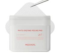 MEDIHEAL Phyto Enzyme Peeling Pad - Garza vegana per il viso con LHA e enzima papaya, cuscinetti rassodanti per controllare il sebo, cuscinetti esfolianti per cellule morte della pelle, 90 tamponi