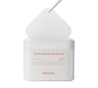 MEDIHEAL Phyto Enzyme Peeling Pad - Garza vegana per il viso con LHA e enzima papaya, cuscinetti rassodanti per controllare il sebo, cuscinetti esfolianti per cellule morte della pelle, 90 tamponi