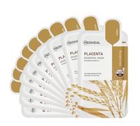 MEDIHEAL Placenta Essential Face Mask 10 fogli per la cura della pelle corean...