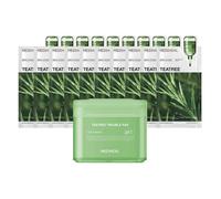 Mediheal - Teatree Trouble Pad - 100ea + Teatree Essential Mask - 10pcs Set