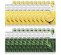 Mediheal - Vita Essential Mask - 10pcs + Teatree Essential Mask - 10pcs Set