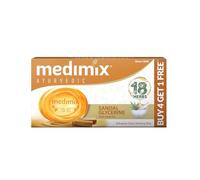Medimix Ayurvedic Sandal Soap, 125 g (4+1 Offer Pack)
