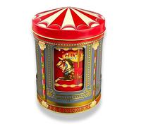 MediMuc Funfair Scatola Musicale - Scatola, Contenitore per Dolci, Scatola di Conservazione, Scatola per Biscotti, Scatola di Lattina - Idonea per Alimenti - Vol. 0,75l