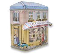 MediMuc Piccola casa Chocolaterie con baldacchino - Barattolo per dolci, scatola regalo, scatola da collezione, volume: 1.000 ml, dimensioni: 12,0 x 7,5 x 15,0 cm