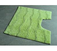 Medina Linde (Verde Chiaro) 55x55cm Tappeto Wc Con Ausschnitt. 100% Bio Cotone