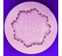 Medio Mandala Fede Placca Stampo Per Resina, Argilla, Topper per Torta & Altro