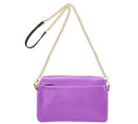 Medio Orchidea tinta unita pura tinta unita viola moda donna borse a tracolla in pelle vegana donna borsa a tracolla zip borsa a tracolla per viaggio