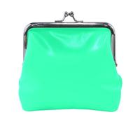 Medio Primavera Verde Tinta Unita Pure Plain Donne PU Cuoio Portamonete Carino Oggetti Personali Organizzatore per Uomo