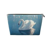 Medio Reaches of Goose River Modello Donne Cosmetici Borsa In Pelle Portatile Grande Capacità Cerniera Borsa Da Viaggio Sacchetto di Immagazzinaggio, Oro, Taglia unica