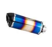 Medio Tubo Scarico Compatibile Con Per NINJA400 51mm Tubo Di Scarico Universale Per Moto Modifica Accessori Silenziatore Mezzo Blu