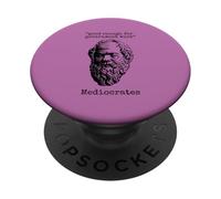 Mediocrate: abbastanza buono per il lavoro del governo - Logica della saggezza PopSockets PopGrip Adesivo
