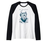 Mediocrate Eeh Filosofia Abbastanza Buona e Divertente Maglia con Maniche Raglan