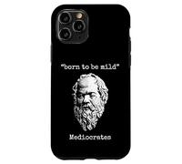 Mediocrates: Born to Be Mild - Lazy Logic Sloth Wisdom Citazione Custodia per iPhone 11 Pro