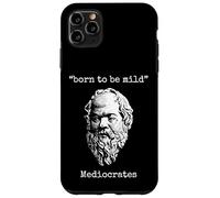 Mediocrates: Born to Be Mild - Lazy Logic Sloth Wisdom Citazione Custodia per iPhone 11 Pro Max