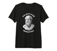 Mediocrates Meme Divertente di Filosofia Greca Maglietta Premium