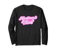 Mediocre Vibes Groovy Retro Divertimento Maglia a Manica