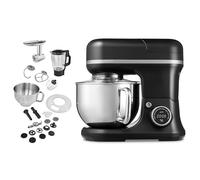 MEDION 3 in 1 robot da cucina universale (digitale, 1.200 watt, 8 livelli, tritatutto per impastare e frullare, ciotola per preparare il gelato, display digitale touch, MD18430) nero