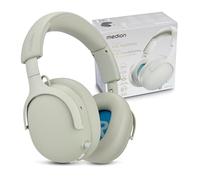MEDION cuffie Over Ear HX-1 Plus (wireless, Feed Forward Noise Cancelling, Bluetooth 6.0, 5+1 preset EQ, fino a 100 h di autonomia, protezione dagli spruzzi IPX4), monocromatico