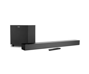 MEDION Dolby Atmos Soundbar S61022 (3.1, 3x 20 W + 60 W, wireless subwoofer, Bluetooth 5.3, HDMI eARC CEC, ingresso ottico, AUX, telecomando)