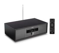MEDION Impianto Stereo all-in-One P64145 (Dab+, CD, MP3, Radio FM PLL, USB, Sistema Compatto, Design Elegante, Funzione Sveglia, spegnimento programmato Notte) Antracite