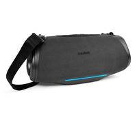 MEDION P61762 altoparlante Bluetooth portatile (batteria ricaricabile, potenziamento dei bassi, effetti luminosi RGB, protezione dall'acqua IPX7 e robustezza, power bank integrato