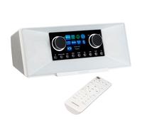 MEDION Radio Internet con DAB+ P85333 (WLAN, FM, Spotify Connect, USB, porta per cuffie, AUX, uscita linea stereo, sleep timer) bianco