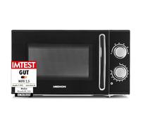 MEDION Microonde, potenza circa 700 watt, capacità circa 17 litri, 6 livelli, funzione di scongelamento, MD 15644, nero