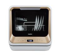 MEDION mini lavastoviglie DWT20 (lavastoviglie da tavolo, 2 coperti, funziona con/senza collegamento all'acqua, 6 programmi di pulizia, biberon, preselezione dell'ora di avvio)