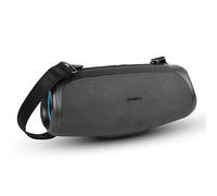 MEDION P61746 altoparlante Bluetooth portatile (batteria ricaricabile, potenziamento dei bassi, effetti luminosi RGB, protezione dall'acqua IPX7 e robustezza, power bank integrato