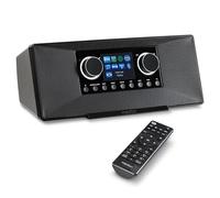 MEDION P85333 Radio Internet con DAB+ (WLAN, FM, Spotify Connect, Amazon Music, DLNA, USB, porta per cuffie, AUX, uscita linea stereo, sleep timer) nero