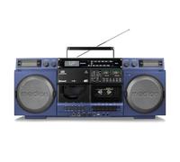 MEDION Registratore a cassette P66538 (ghetto blaster retrò con lettore CD, anni '80, grande, USB, SD, CD, cassetta MC, antenna telescopica radio DAB+, Bluetooth, piastra per cassette