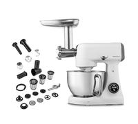 MEDION Robot da cucina con tritacarne (800 watt, motore a corrente continua, vaschetta in acciaio inox da 4,6 litri, risparmio energetico, ultra-silenzioso, display digitale a sensore touch