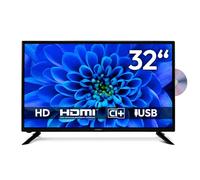 MEDION TV 32 pollici (80 cm) HD TV con lettore DVD (DVB-T2 HD, DVB-C, DVB-S2, HEVC, 2 x HDMI, USB, presa per cuffie, AV in, Mediaplayer, CI+, MD 832001)
