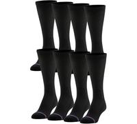 MediPeds Calzini da donna extra largi, non legati, con fibra Coolmax, multipaia, Nero, 43-46