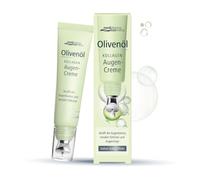 medipharma cosmetics Olio d'oliva, collagene, crema per gli occhi, con complesso attivo peptide di collagene, acido ialuronico, olio d'oliva, pantenolo e caffeina, applicatore metallico rinfrescante