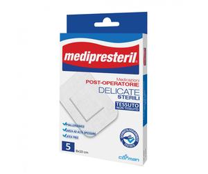 Medipresteril Medicazione Post-Operatoria Delicata 8x10 cm - Cerotti sterili per le ferite, 5 pezzi