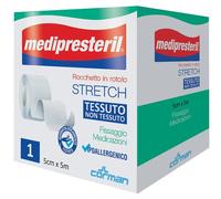 Medipresteril Stretch Cerotto Rocchetto in Rotolo TNT 5cm x 5m, 1 rocchetto
