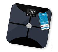 medisana BS 652 connect, Bilancia pesa persona digitale con W-Lan o bluetooth fino a 180 kg misura il grasso corporeo, l'acqua corporea, la massa muscolare, il peso osseo con Smartphone App