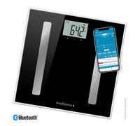 medisana BS A45 connect, bilancia digitale per analisi corporea 180 kg, bilancia personale per la misurazione del grasso corporeo, acqua corporea, massa muscolare e peso osseo con App