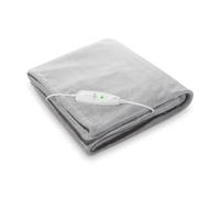 medisana Coperta elettrica HB 675 Cuddly XXL, lavabile, morbida coperta con spegnimento automatico, 4 livelli di temperatura, 200 x 150 cm, look reversibile a 2 colori, grigio/grigio scuro, 1 pezzo