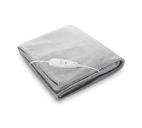 medisana Coperta elettrica HB 675 Cuddly XXL, lavabile, morbida coperta con spegnimento automatico, 4 livelli di temperatura, 200 x 150 cm, look reversibile a 2 colori, grigio/grigio scuro, 1 pezzo