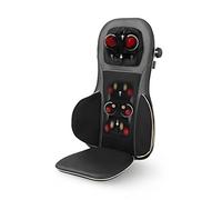 medisana MC 825 Cuscino massaggiante shiatsu per schiena e collo, cuscino sedile massaggiante con digitopressione, massaggio cervicale, funzione calore, 3 intensità, funzione luce rossa, telecomando