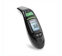 medisana TM 750 termometro digitale 6in1 frontale e auricolare | termometro clinico per neonati, bambini e adulti, con allarme visivo di febbre, funzione di memoria e misurazione di liquidi