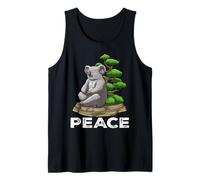 Medita Koala Bear Meditazione Sonno Meditazione Bonsai Albero Canotta