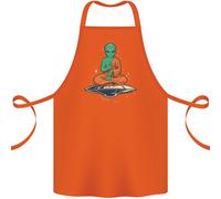 Meditando Alieno UFO Yoga Cotone Grembiule 100% Biologico