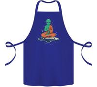 Meditando Alieno UFO Yoga Cotone Grembiule 100% Biologico