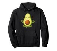 Meditando Avocado Carino Cartone Animato Felpa con Cappuccio